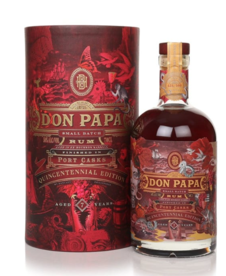 Don Papa 7 Year Old Port Casks Finish Quincentennial Edition Rum | 700ML at CaskCartel.com