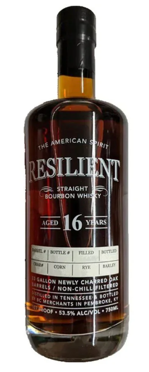 Resilient 16 Year Old Barrel #156 Cask Strength Straight Bourbon Whiskey