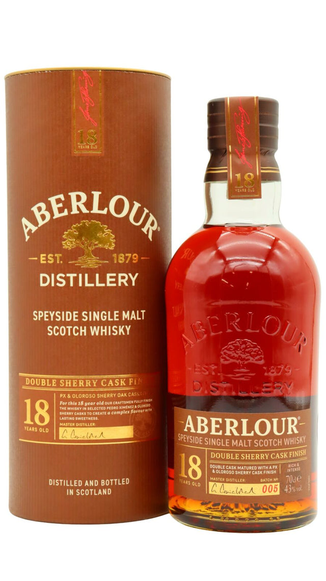 Aberlour Double Sherry Cask - Batch #005 18 Year Old Speyside Single Malt Scotch Whisky | 700ML at CaskCartel.com