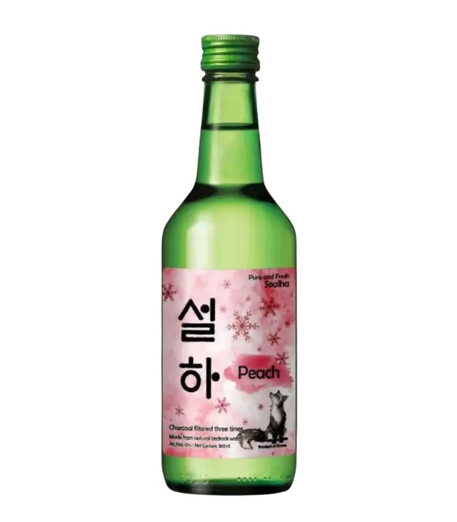 Seolha Peach Soju | 375ML at CaskCartel.com