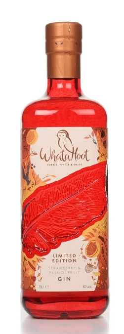 WhataHoot Strawberry & Passionfruit Gin | 700ML at CaskCartel.com