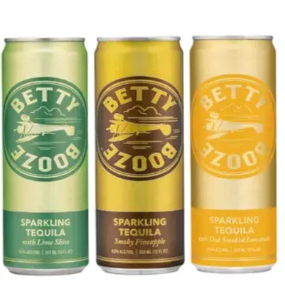 Betty Booze Variety Pack Sparkling Tequila | (6)*355ML at CaskCartel.com