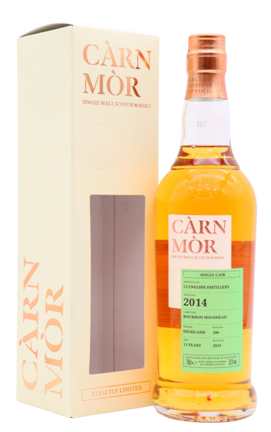 Clynelish Carn Mor Strictly Limited Bourbon Cask Finish 11 Year Old 2014 Single Malt Scotch Whisky | 700ML at CaskCartel.com