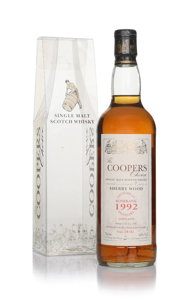Rosebank 14 Year Old 1992 - The Cooper's Choice (The Vintage Malt Whisky Co.) Single Malt Scotch Whisky | 700ML at CaskCartel.com