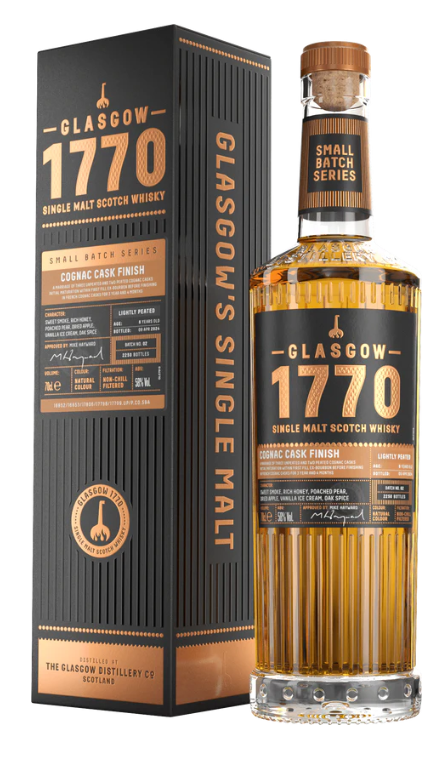 Glasgow 1770 Cognac Cask Finish Batch #2 Single Malt Scotch Whisky | 700ML at CaskCartel.com
