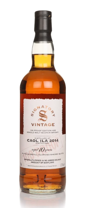 Caol Ila 10 Year Old 2014 100 Proof Edition #28 Signatory Single Malt Scotch Whisky | 700ML at CaskCartel.com