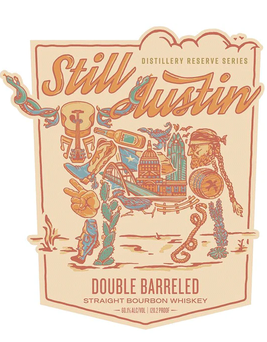 Still Austin Distillery Reserve Series Double Barreled Straight Bourbon Whiskey