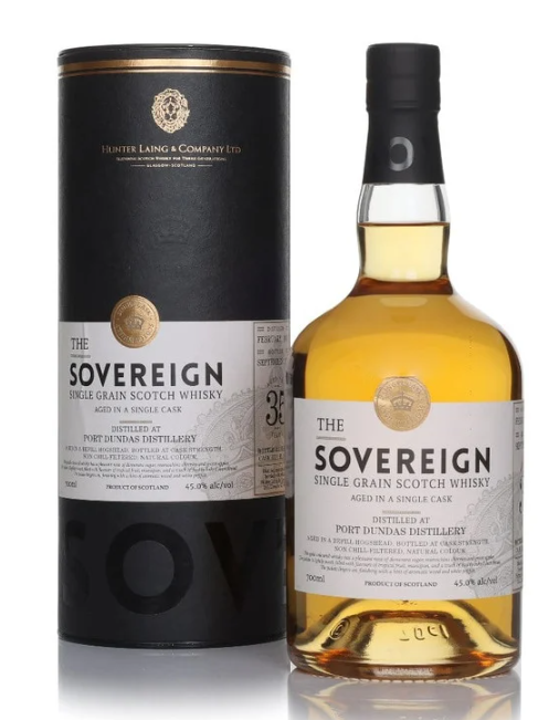 Port Dundas 35 Year Old 1990 Cask #21946 The Sovereign Hunter Laing Single Grain Scotch Whisky | 700ML at CaskCartel.com