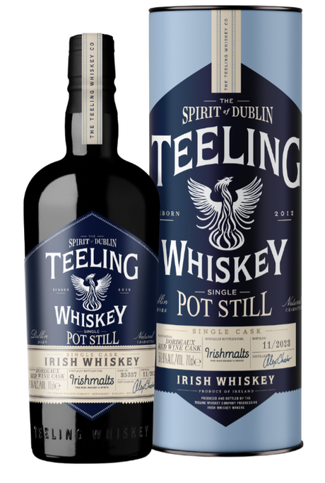 Teeling Irishmalts Single Cask Bordeaux Red Wine Finish Irish Whisky | 700ML at CaskCartel.com