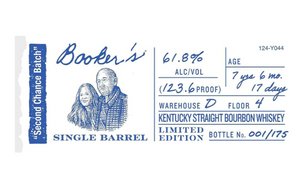 Booker’s Single Barrel Second Chance Batch Kentucky Straight Bourbon Whisky at CaskCartel.com