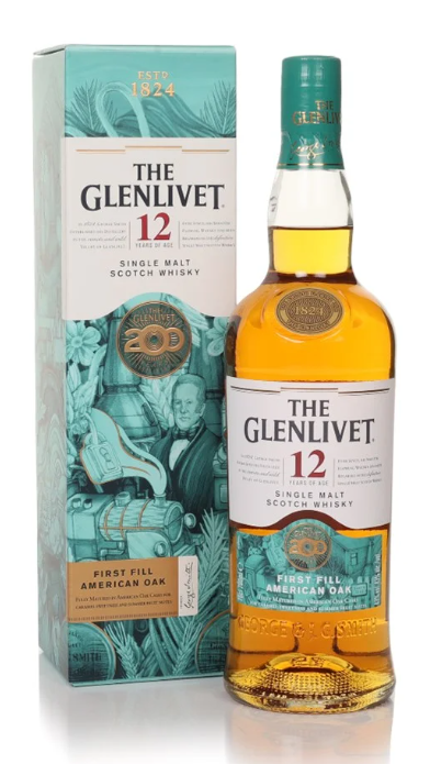 The Glenlivet 12 Year Old First-fill American Oak - 200th Anniversary Edition Single Malt Scotch Whisky | 700ML at CaskCartel.com