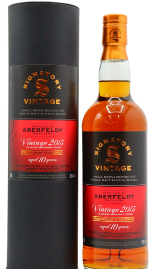 Aberfeldy 10 Year Old 2013 Signatory Small Batch #10 Single Malt Scotch Whisky | 700ML at CaskCartel.com