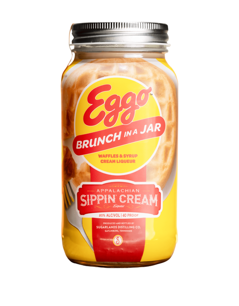 Sugarlands Shine | Eggo Nog Sippin’ Cream | Brunch in a Jar | Limited Edition 2023 at CaskCartel.com