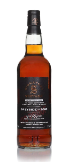 Speyside M 16 Year Old 2009 Exceptional Cask 100 Proof Edition #15 Signatory Single Malt Scotch Whisky | 700ML at CaskCartel.com
