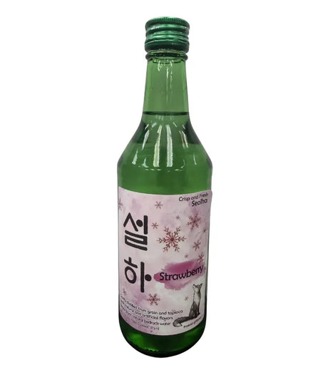 Seolha Strawberry Soju | 375ML at CaskCartel.com