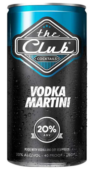 The Club Vodka Martini | 200ML at CaskCartel.com