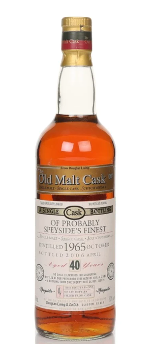 Probably Speyside's Finest Distillery 40 Year Old 1965 Cask #2569 Old Malt Cask Douglas Laing Single Malt Scotch Whisky | 700ML