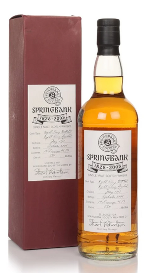 Springbank 1997 - Bottled 2008 180th Anniversary Springbank Society Single Malt Scotch Whisky | 700ML at CaskCartel.com