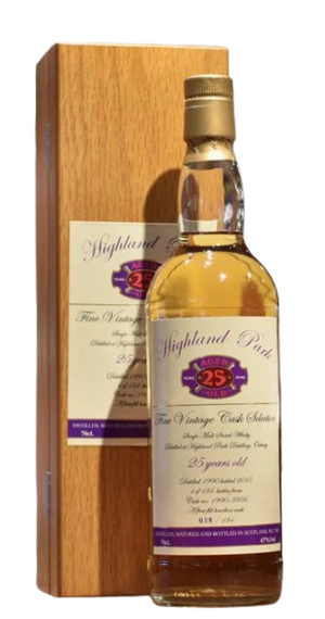 Fine Vintage Highland Park 25 Year Old 1990 Single Cask #3956 Single Malt Scotch Whisky | 700ML at CaskCartel.com