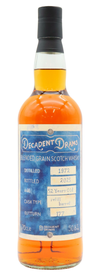 Decadent Drinks Decadent Drams - Vatted 52 Year Old · 1972 Vintage Blended Grain Scotch Whisky | 700ML at CaskCartel.com