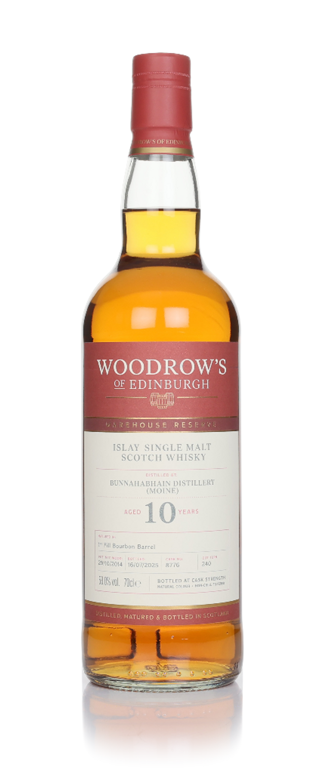 Bunnahabhain Moine 10 Year Old 2014 - Woodrow's of Edinburgh Single Malt Scotch Whisky | 700ML at CaskCartel.com
