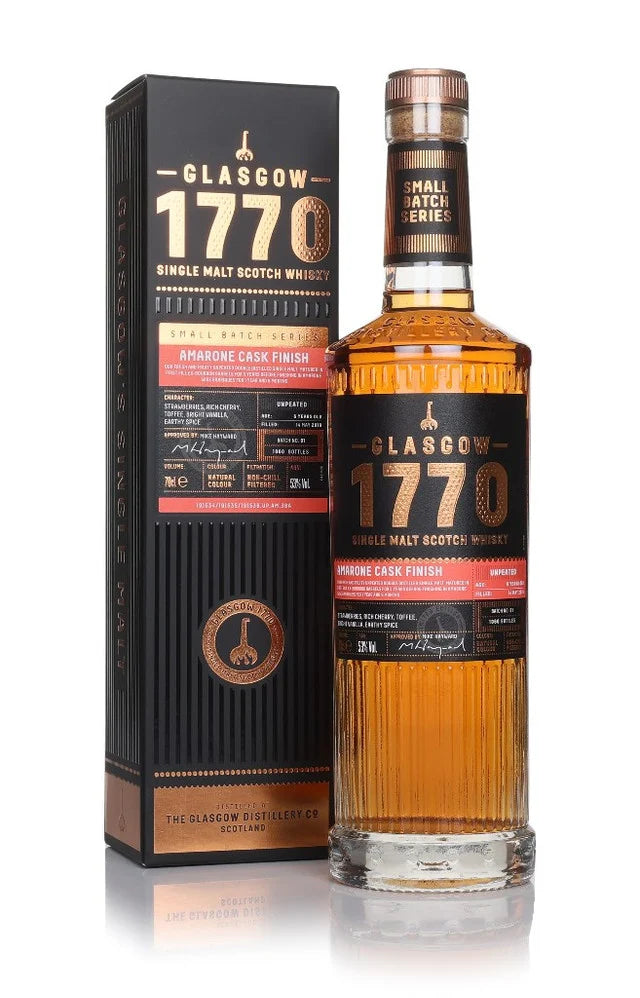 Glasgow 1770 Amarone Cask Finish - Unpeated Single Malt Scotch Whisky | 700ML at CaskCartel.com
