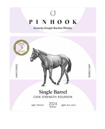Pinhook Bourbon 5 Year Old Single Barrel Cask 2024 Release Strength Bourbon Whisky