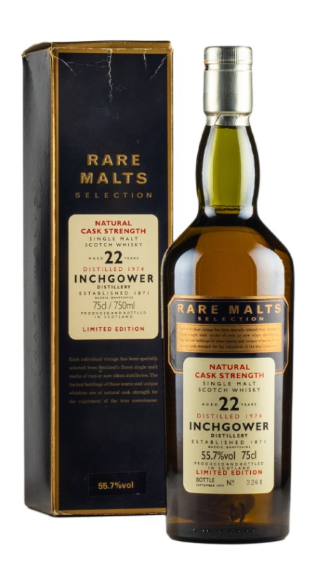 Inchgower 22 Year Old Rare Malts 1974 Single Malt Scotch Whisky