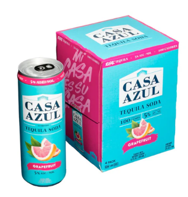 Casa Azul Grapefruit Tequila Soda | (4)*355ML