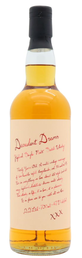 Decadent Drinks 30 Year Old · 1996 Vintage Highland Single Malt Scotch Whisky | 700ML at CaskCartel.com
