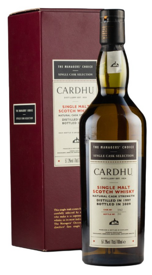 Cardhu 11 Year Old Manager's Choice 1997 Single Malt Scotch Whisky | 700ML at CaskCartel.com