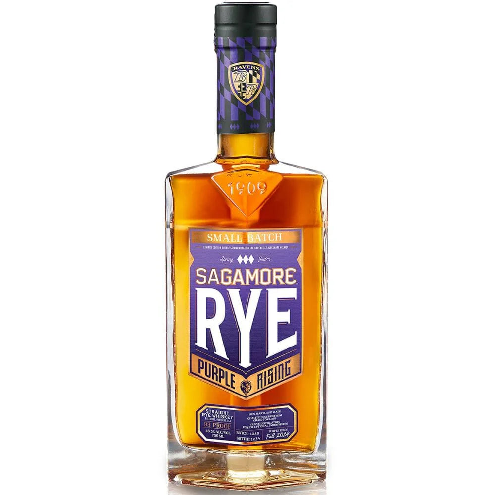 Sagamore Baltimore Ravens Purple Rising 2024 Limited Edition Straight Rye Whiskey at CaskCartel.com