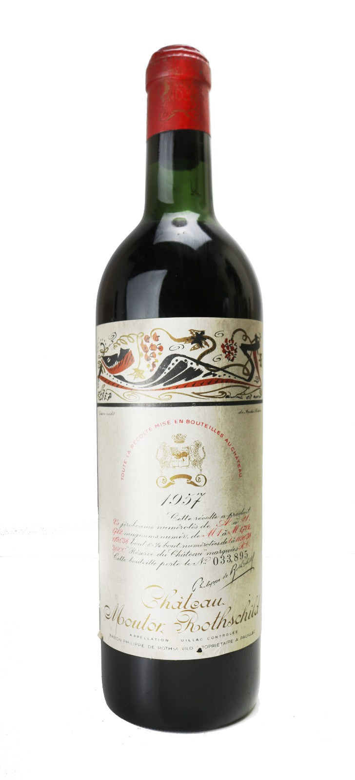 1957 | Château Mouton Rothschild | Pauillac at CaskCartel.com
