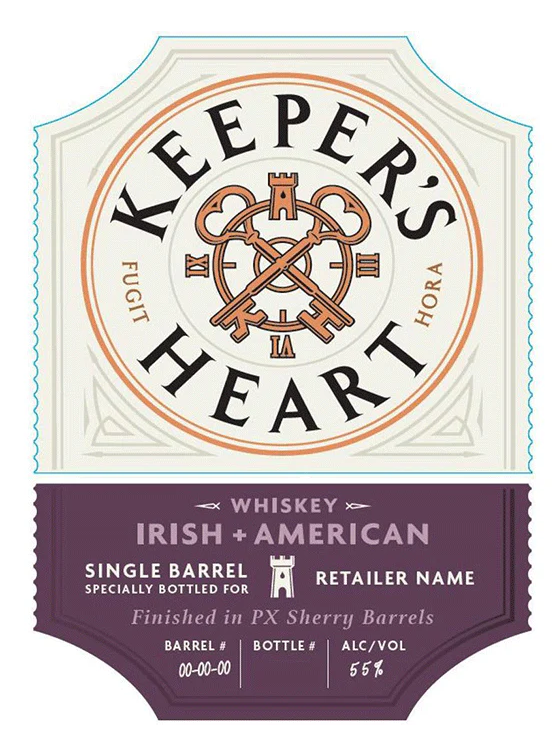 Keeper’s Heart Irish + American Single Barrel Finished In PX Sherry Barrels Whiskey