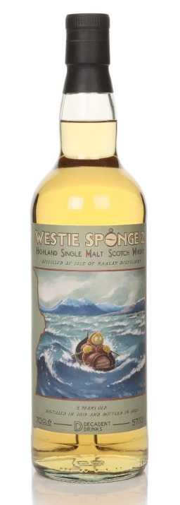 Raasay 5 Year Old 2018 Westie Sponge #2 Decadent Drinks Single Malt Scotch Whisky | 700ML at CaskCartel.com