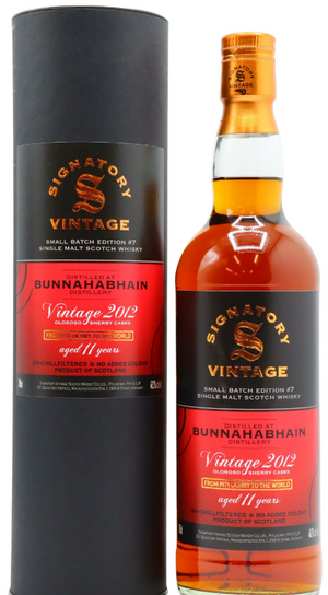Bunnahabhain 11 Year Old 2012 Signatory Small Batch #7 Single Malt Scotch Whisky | 700ML at CaskCartel.com