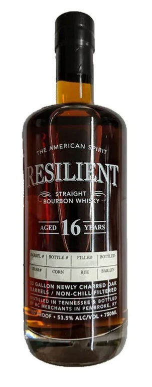 Resilient 16 Year Old Barrel #202 Cask Strength Straight Bourbon Whiskey
