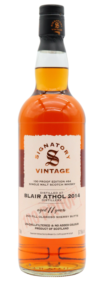 Blair Athol Signatory Vintage 100 Proof #64 - 11 Year Old 2014 Single Malt Scotch Whisky | 700ML at CaskCartel.com