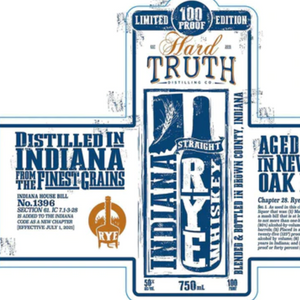 Hard Truth 4 Year Old Limited Edition Indiana Straight Rye Whisky at CaskCartel.com