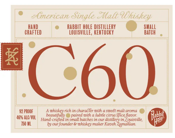 Rabbit Hole C60 American Single Malt Whiskey