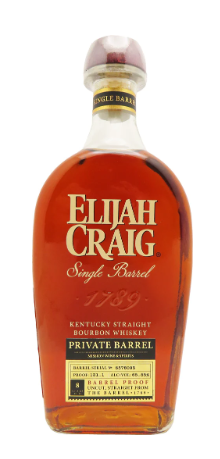 Elijah Craig Mission Exclusive Private Barrel 8 Year Old Kentucky Bourbon Whisky