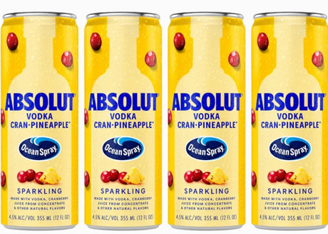 Absolut Ocean Spray Cran-Pineapple | (4)*355ML at CaskCartel.com