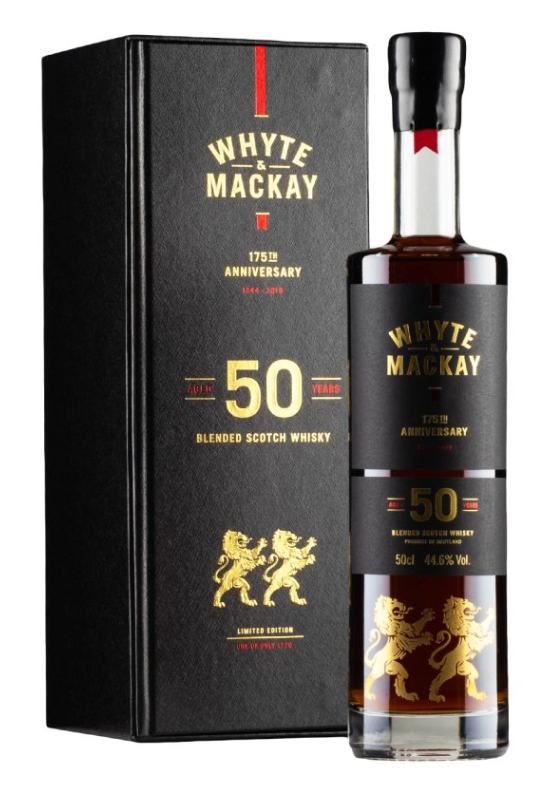 Whyte & Mackay 50 Year Old 175th Anniversary Blended Scotch Whisky | 500ML