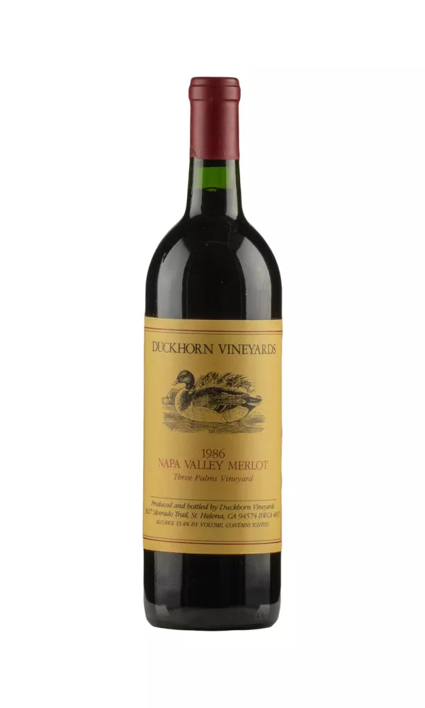 1986 | Duckhorn Vineyards | Three Palms Vineyard Merlot at CaskCartel.com