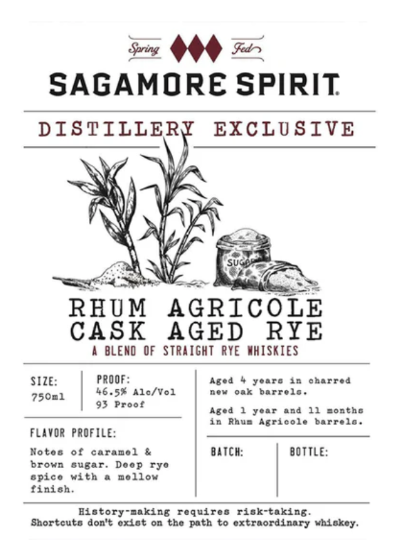 Sagamore Spirit Rhum Agricole Cask Straight Rye Whiskey