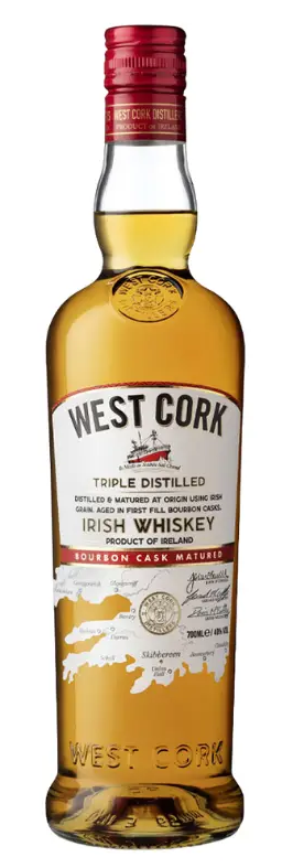 West Cork Bourbon Cask Triple Distilled Irish Whisky at CaskCartel.com