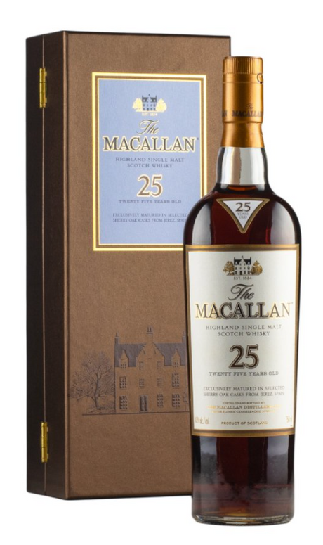 Macallan 25 Year Old Pre-2012 Single Malt Scotch Whisky at CaskCartel.com