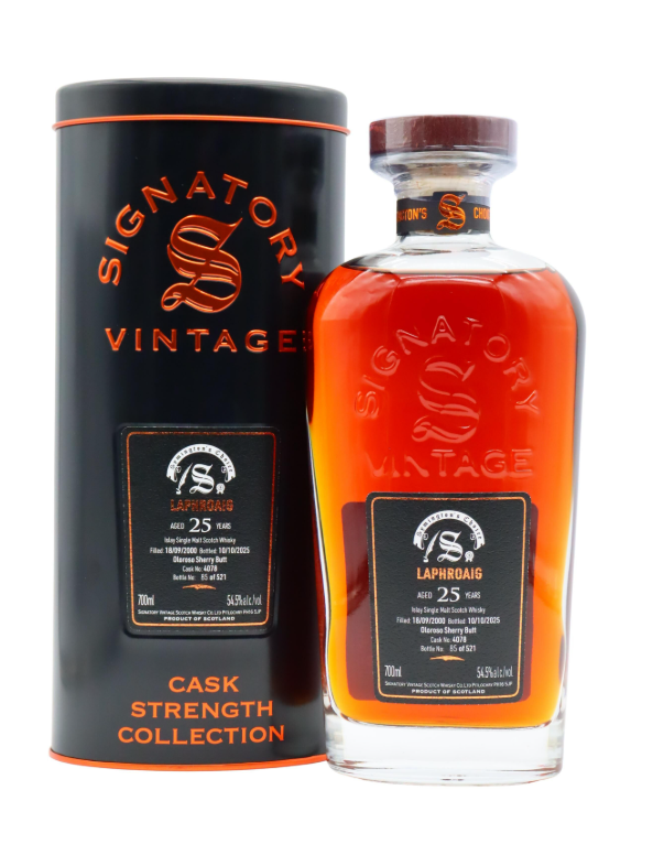 Laphroaig Signatory Vintage Symington's Choice Single Cask #4078 - 25 Year Old 2000 Single Malt Scotch Whisky | 700ML at CaskCartel.com