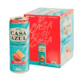 Casa Azul Strawberry Margarita Soda Tequila | (4)*355ML at CaskCartel.com