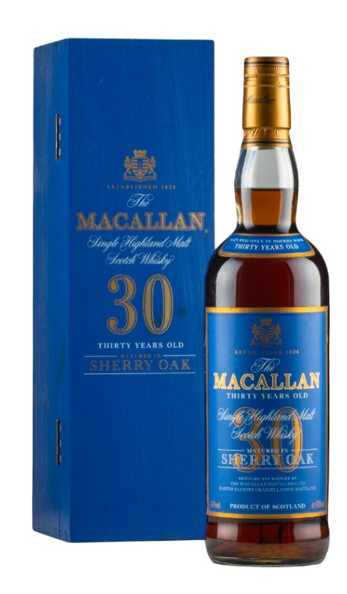 【希少】The Macallan 30 Years Old 700ml BUY] Macallan 30 Year Old Blue Box Single Malt Scotch Whisky
